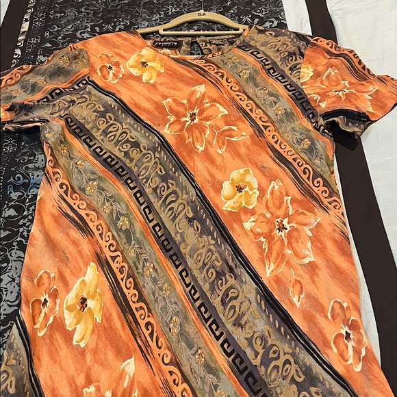 Liz Claiborne Earthy Floral Maxi Dress - Picture 9 of 12